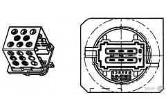 Резистор вентилятора отопителя для PEUGEOT 206 SW (2E/K) 1.6 HDi 110 2004-, код двигателя 9HZ(DV6TED4), V см3 1560, кВт 80, л.с. 109, Дизель, Behr-hella 9ML351332271